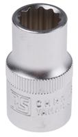 RS PRO 1/2 in Drive 12mm Standard Socket, 12 point