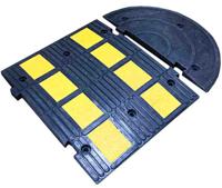 RS PRO Rubber Speed Bump End Cap, 300 mm x 600mm x 20 mm, 30km/h Speed Limit