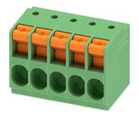 1017524 Phoenix Contact TDPT Series 6.35mm Pitch, PCB Terminal Block, PCB Mount, 5 Way