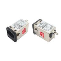 180-5235 RS PRO,6A,115/250 V Male Panel Mount IEC Inlet Filter,Snap-In 2 Fuse
