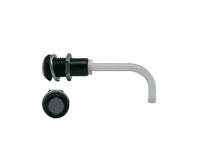 RHD-0900-3000-F9PS67PR  Bivar, Panel Mount Right Angle LED Light Pipe, Smoke Round Lens