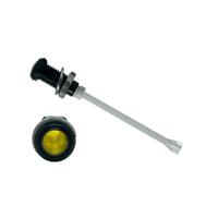 RHD-1140-F9PZY67PR  Bivar, Panel Mount Vertical LED Light Pipe, Yellow Round Lens