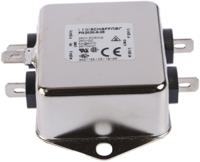 FN2030-6-06 Schaffner FN2030 Series 6A 250 V ac 400Hz Chassis Mount RFI Filter, with Tab Terminals