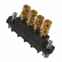 4 Position Rectangular Receptacle Connector Solder Gold 12 AWG