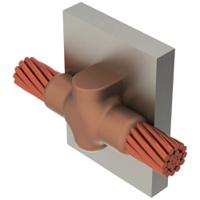 nVent ERICO Cadweld Graphite Cable Joint Connector Block, Straight Joint Type , 25mm²