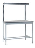 RS PRO Steel Workbench, 250kg Max Load, Adjustable Height, 840mm x 1200mm x 600mm