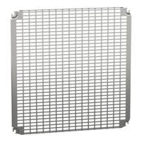 NSYMR66 Schneider Electric PanelSeT Series Steel Perforated Mounting Plate, 555mm H, 551mm W, 15mm L for Use with Spacial CRN