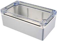 1554S2GYCL 1554 Polycarbonate Enclosure, 6.3 x 6.3 x 3.5in