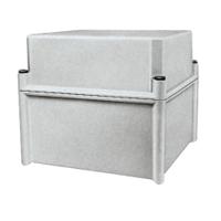 NSYPLSC5454AG Schneider Electric PanelSeT Series Grey Fibreglass Reinforced Polyester General Purpose Enclosure, IP66, IK09, Flanged,