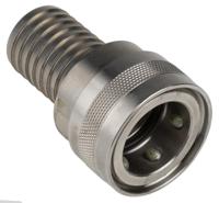 7450SA3 Straight Hose Coupling Coupler to Hose Tail, Stainless Steel