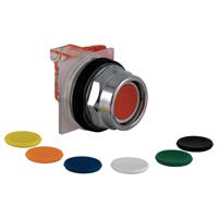 9001KR2UH13 Schneider Electric Harmony 9001K Series, Black, Blue, Green, Orange, Red, White, Yellow Push Button Head, Spring Return