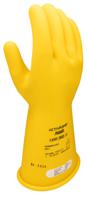 RIG014Y100 Ansell Yellow Natural Rubber Latex Electrical Safety Electrical Insulating Gloves, Size 10, Natural Rubber Coating