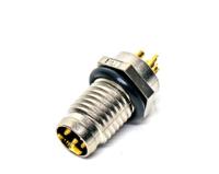 8-04PMMS-SF7001 Amphenol Industrial Circular Connector, 4 Contacts, Panel, M8 Connector, Plug, Male, IP67, M Series