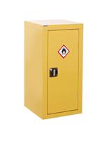 RS PRO Yellow Steel Lockable 1 Door Hazardous Substance Cabinet, 900mm x 460mm x 460mm