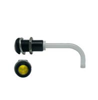 RHD-0900-3000-F9PZY67PR  Bivar, Panel Mount Right Angle LED Light Pipe, Yellow Round Lens