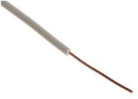 RS PRO White 0.5mm² Hook Up Wire, 20 AWG, 1/0.8 mm, 500m, PVC Insulation