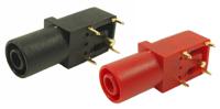 187-3802 RS PRO Black, Red, Female Test Connector Adapter and Gold Plated - Socket Size: 4mm