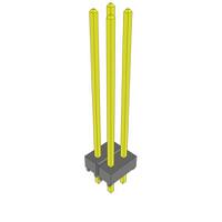 TSW-102-19-L-D Samtec TSW Series Vertical Through Hole PCB Header, 4 Contact(s), 2.54mm Pitch, 2 Row(s), Unshrouded