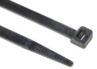 811-1511 RS PRO Black Nylon Cable Tie, 300mm x 7.6 mm