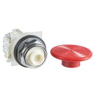 9001KR25RH13 Schneider Electric Harmony 9001K Series, Red Push Button Head, Spring Return, 30mm Cutout