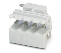 2907774 Phoenix Contact, 5mm Pitch, 5/ 4-G1L KMGY, MSTBO 2, 4 Way, Right Angle, Pluggable Terminal Block, Header,
