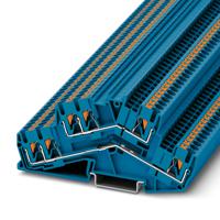 3210601 Phoenix Contact  PTTBS 2.5-TWIN BU Series Blue, 0.14 → 4mm², Push In Termination