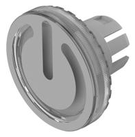 Indicator Lens Flat Style, Clear, 19.7mm diameter