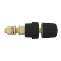 Schutzinger 12.4mm Black Terminal Post, 1kV, 100A, M8 x 0.75 Thread
