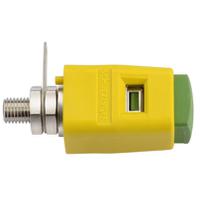 Schutzinger 6.2mm Green/Yellow Terminal Post, 30 V ac, 60 V dc, 16A, M6 x 0.75 Thread