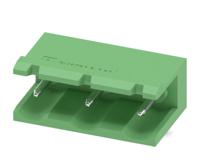 1766136 Phoenix Contact, 7.62mm Pitch, GMSTB 2.5/ 3-G-7.62, 3 Way, Right Angle, Pluggable Terminal Block, Header, Through Hole,