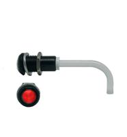 RHD-0700-1500-F9PZR67PR  Bivar, Panel Mount Right Angle LED Light Pipe, Red Round Lens