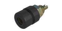 930166700 Hirschmann Test & Measurement, Black 4mm Socket, Gold Plated, 30 V ac, 60 V dc, 32A