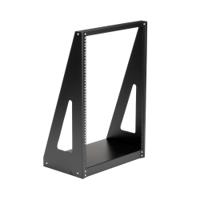 2POSTRACK16 16U Server Rack With Steel 2-Post Frame in Black