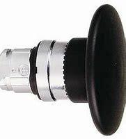 ZB4BR216 PB mushroom 60mm hemisherical Black