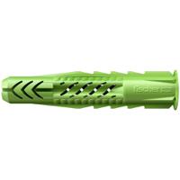 Fischer Fixings Green Nylon Wall Plug, 50mm Length, 8mm Fixing Hole Diameter