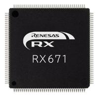 R5F5671EHDFB-30 Renesas Electronics R5F5671EHDFB#30, 32bit Microcontroller, RX, 120MHz, 2.048 MB Flash, 144-Pin LFQFP