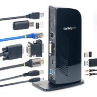 USB3SDOCKHD StarTech.com Dual Monitor USB 3.0 USB Docking Stations with DVI, HDMI - 7 x USB ports, USB A, USB B
