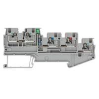 8WH6004-0DE00 Siemens 8WH Series Grey Din Rail Terminal, 1.5mm², 4-Level, Plug-In Termination, CSA