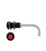 RHD-0700-3000-F9PZR67PR  Bivar, Panel Mount Right Angle LED Light Pipe, Red Round Lens