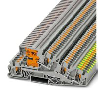 3214048 Phoenix Contact 5-Way Earth Terminal Block, 6mm², 10 AWG Wire, Push In