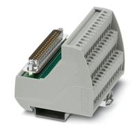 Phoenix Contact VIP-3 Series 37-Contact Male Interface Module, D-sub Connector, DIN Rail, 2A