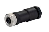 1404644 Phoenix Contact Circular Connector, 4 Contacts, Cable, M12 Connector, Socket, Female, IP67, SACC Series