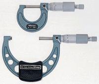 103-177 Mitutoyo  Micrometer External, Range 0 → 1 in Micrometer Baked Enamel Graduation