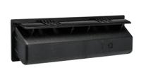 216-914 RS PRO Painted Black Black Polyamide Handle 19 mm Height, 36.5mm Width, 131.3mm Length