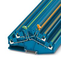 3210401 Phoenix Contact  PTTBS 2.5-2MTB BU Series Blue, 0.14 → 4mm², Push In Termination