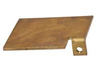 248-1115 RS PRO Brass Gland Plate for Use with RS PRO GRP Enclosure, 205 x 87 x 3mm