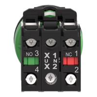 XB5FW31B5 FLUSH MOUNT WHITE ILL. PB LED 1NO1NC