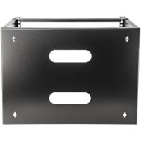 WALLMOUNT8 8U Server Rack With Steel 2-Post Frame in Black