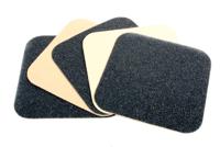 RS PRO Black Anti-slip Tile Abrasive Grit Anti-Slip Tile, Grit Finish 140mm x 140mm x 1.05mm