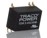TDR-2-0523SM TRACOPOWER TDR 2SM 2W Isolated DC-DC Converter Surface Mount, Vin 4.5 → 9 V dc, Vout ±15V dc